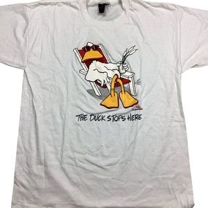 Vintage 80s John Baron “The Duck Stops Here” single stitch T-shirt